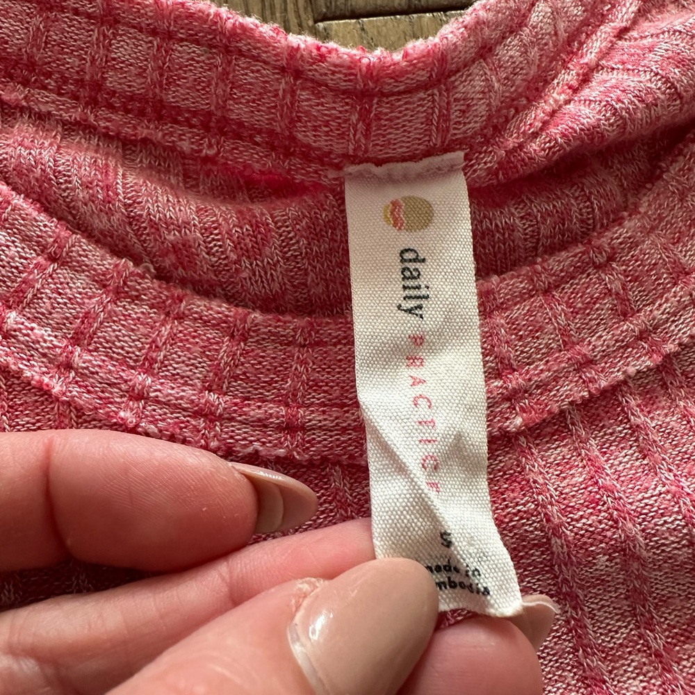 Anthropologie Daily Practice Pink Swing Top - Picture 3 of 3